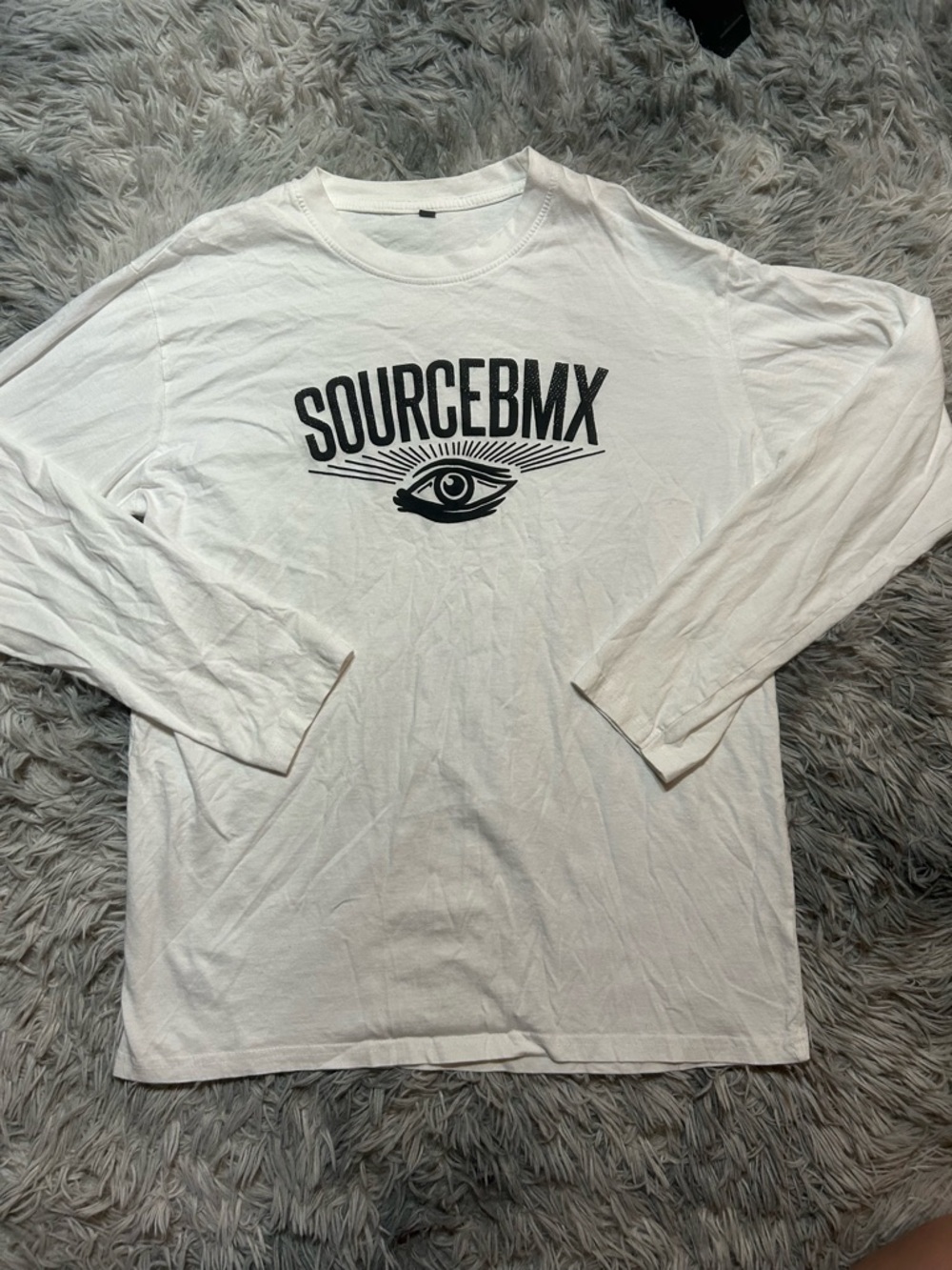Long Sleeve Logo Tee - White